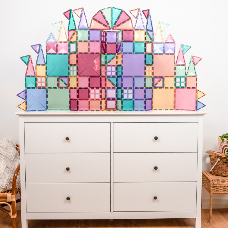 Klocki magnetyczne CONNETIX® Pastel Creative Pack 120 elementów