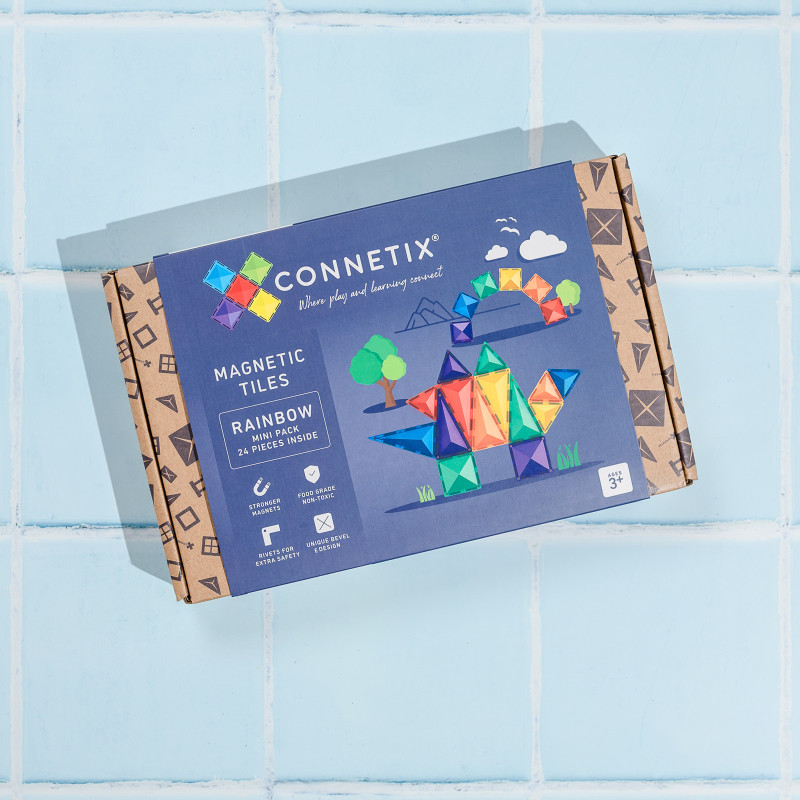 Klocki magnetyczne CONNETIX® Rainbow Mini Pack 24 elementów
