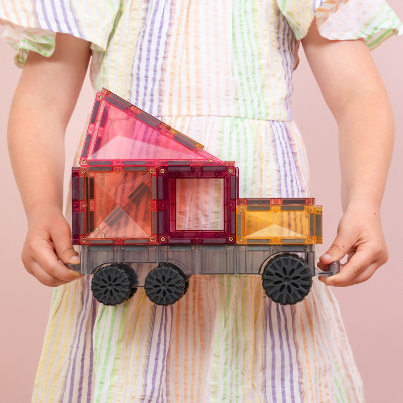 Magnetyczne klocki konstrukcyjne CONNETIX® Pastel Transport Pack 50 elementów