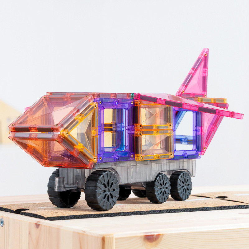 Magnetyczne klocki konstrukcyjne CONNETIX® Pastel Transport Pack 50 elementów