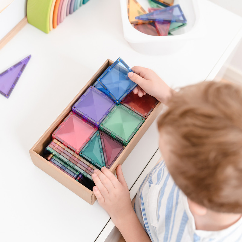 Magnetyczne klocki konstrukcyjne CONNETIX® Pastel Starter Pack 64 elementów