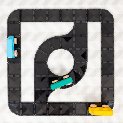 Magnetyczne klocki konstrukcyjne CONNETIX® Creative Roads Pack 48 elementów