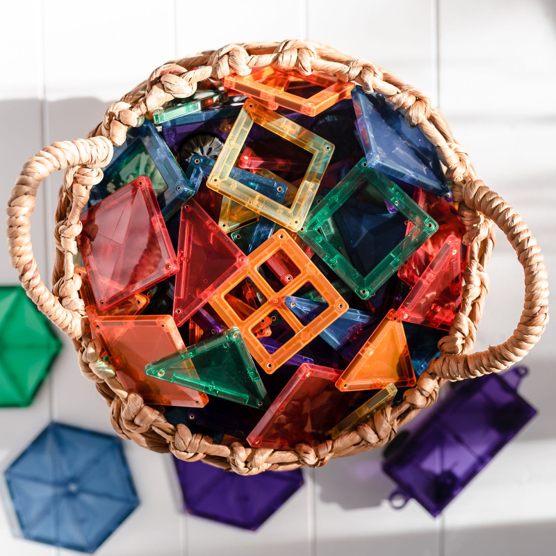 Magnetyczne klocki konstrukcyjne CONNETIX® Rainbow Mega Pack 212 elementów