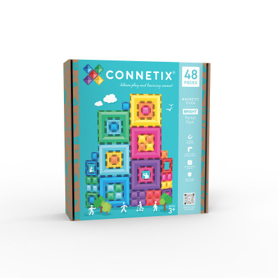 Klocki magnetyczne CONNETIX® Bright Portal Pack – 48 elementów