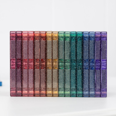 Klocki magnetyczne CONNETIX® Glitter Castle Pack – 48 elementów