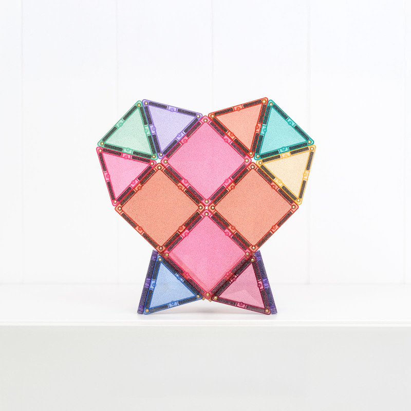 Klocki magnetyczne CONNETIX® Glitter Castle Pack – 48 elementów