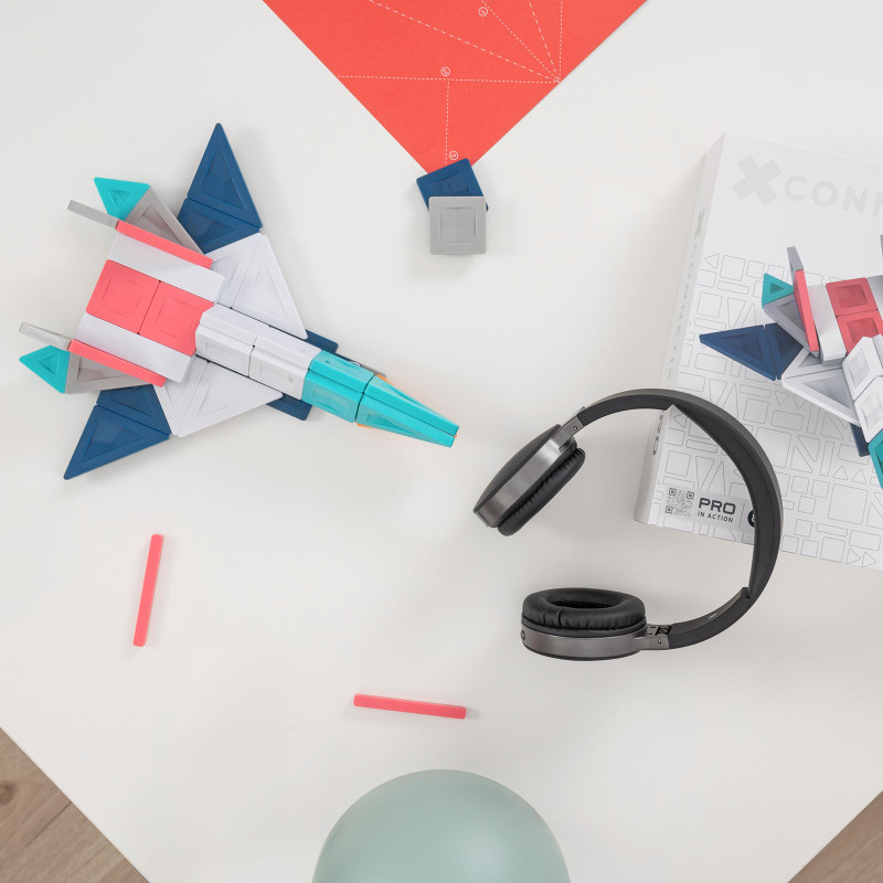 Klocki magnetyczne CONNETIX® PRO Constructor Set – 70 elementów