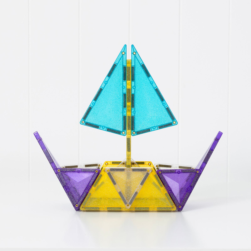 Magnetyczne klocki konstrukcyjne CONNETIX® Glitter Unicorn Pack 56 elementów