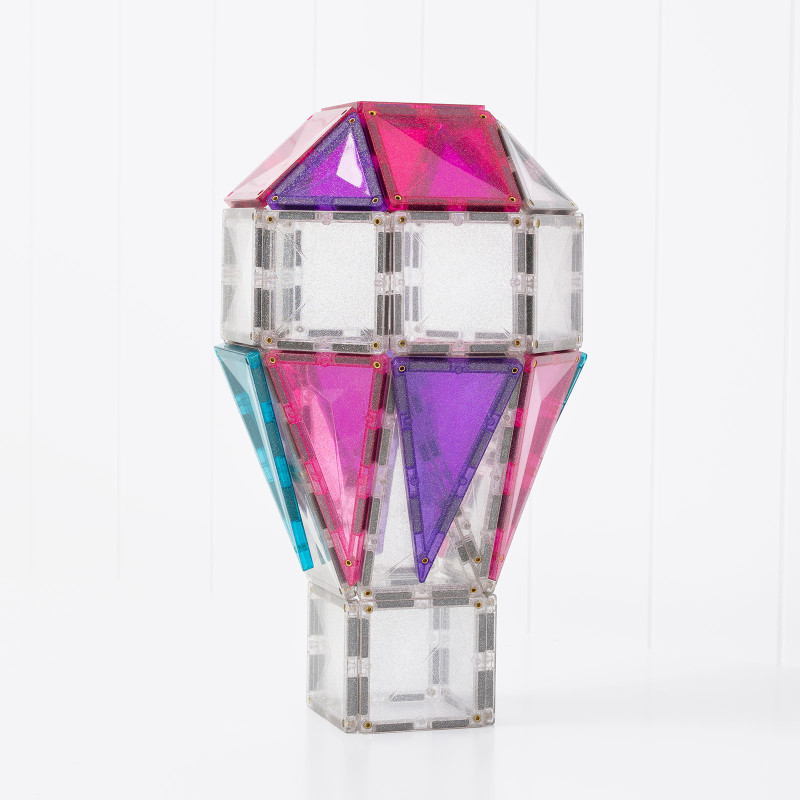 Magnetyczne klocki konstrukcyjne CONNETIX® Glitter Unicorn Pack 56 elementów