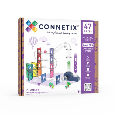 Klocki magnetyczne CONNETIX® Ball Run Launcher Pack 47 elementów
