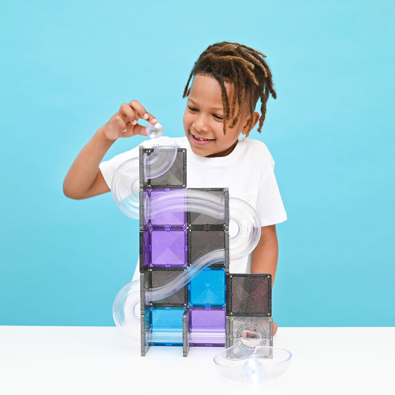 Klocki magnetyczne CONNETIX® Ball Run Galaxy Pack 61 elementów
