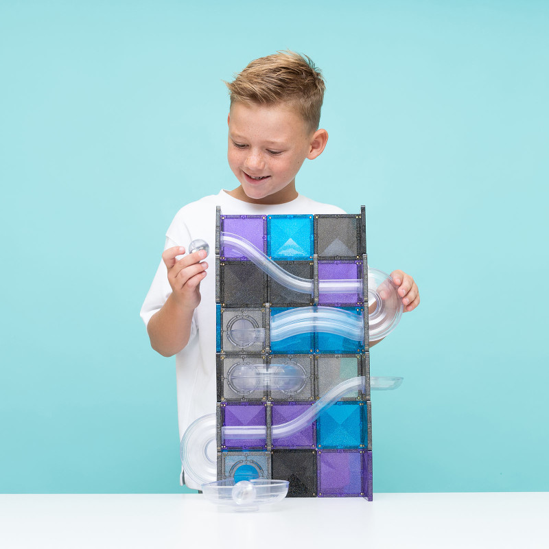 Klocki magnetyczne CONNETIX® Ball Run Galaxy Pack 61 elementów