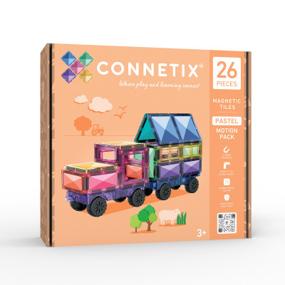 Klocki magnetyczne CONNETIX® Pastel Motion Pack 26 elementów