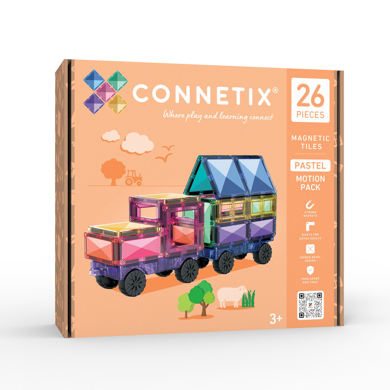 Klocki magnetyczne CONNETIX® Pastel Motion Pack 26 elementów
