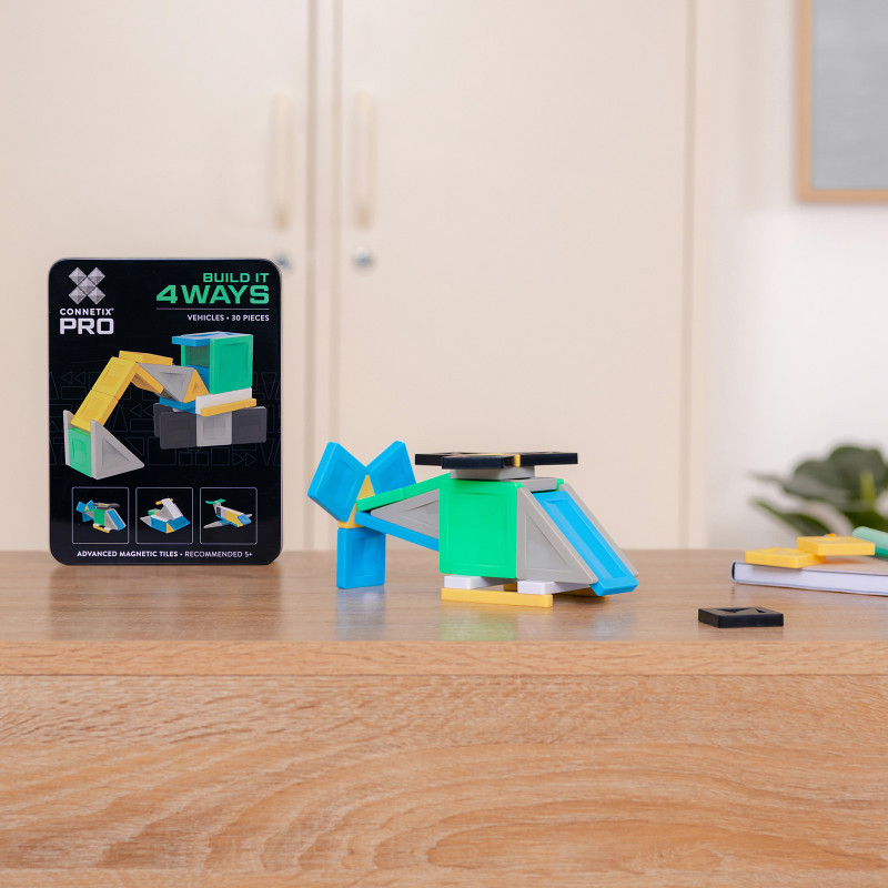Klocki magnetyczne CONNETIX® PRO Vehicles Pack 30 elementów