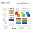 Klocki magnetyczne CONNETIX® Super Ball Run Pack 134 elementów