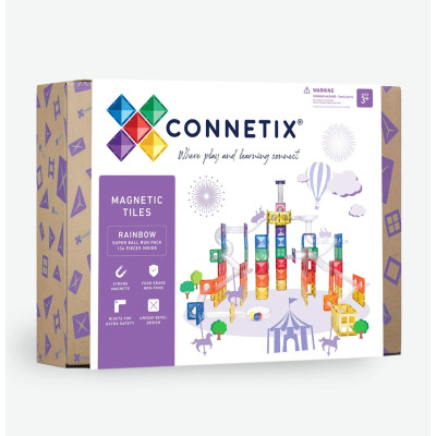 Klocki magnetyczne CONNETIX® Super Ball Run Pack 134 elementów