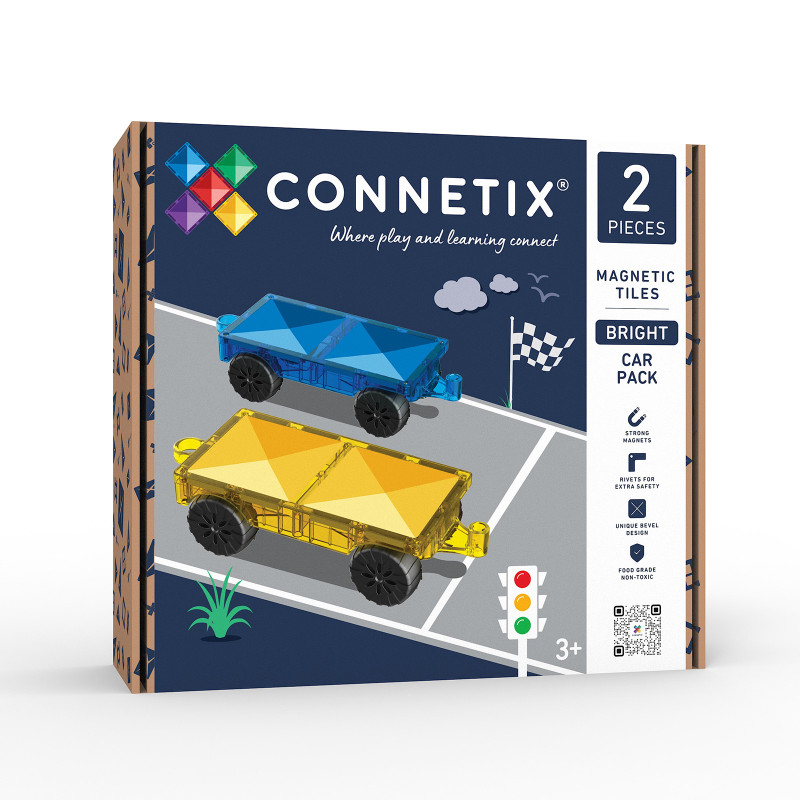 Klocki magnetyczne CONNETIX® Bright Car Pack 2 elementy