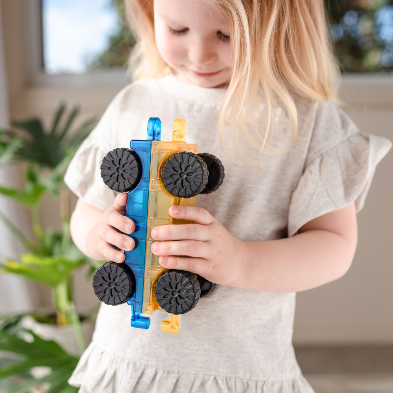 Klocki magnetyczne CONNETIX® Bright Car Pack 2 elementy