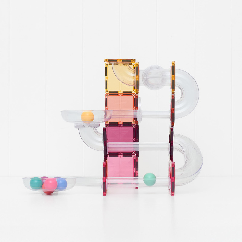 Klocki magnetyczne CONNETIX® Ball Run Pastel Pack 114 elementów