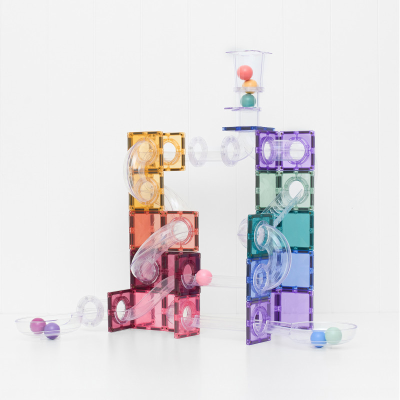 Klocki magnetyczne CONNETIX® Ball Run Pastel Pack 114 elementów