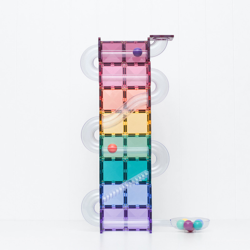 Klocki magnetyczne CONNETIX® Ball Run Pastel Pack 114 elementów