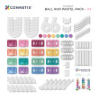 Klocki magnetyczne CONNETIX® Ball Run Pastel Pack 114 elementów