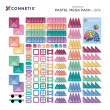 Klocki magnetyczne CONNETIX® Pastel Mega Pack 202 elementów