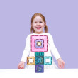 Klocki magnetyczne CONNETIX® Pastel Portal Pack – 48 elementów