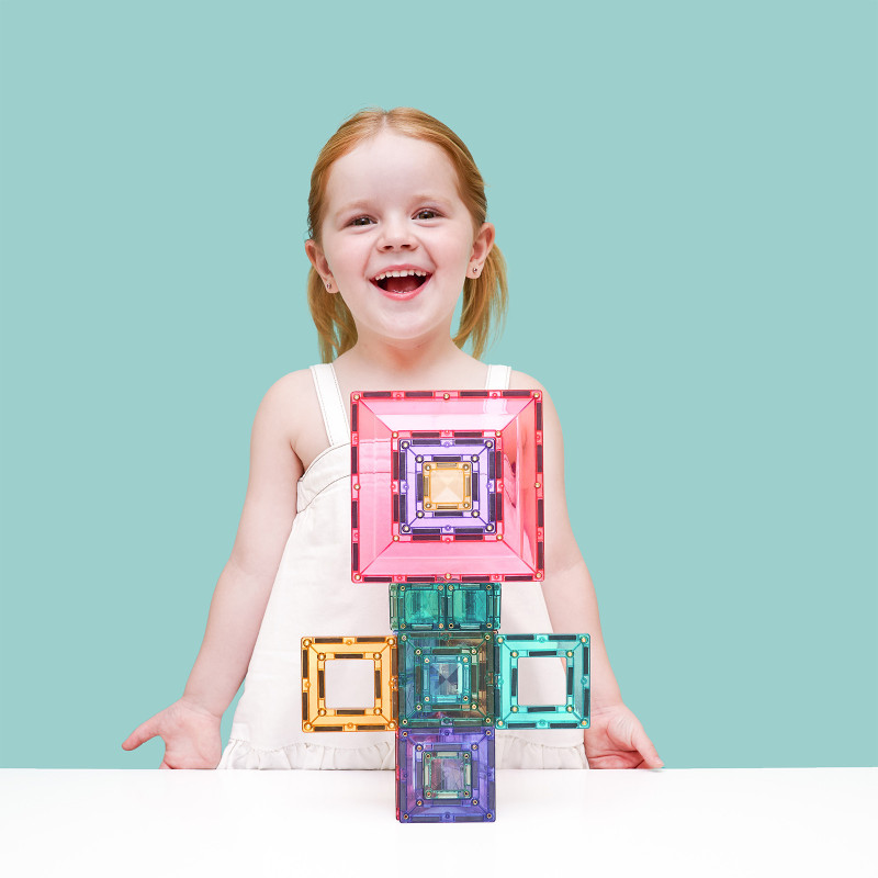 Klocki magnetyczne CONNETIX® Pastel Portal Pack – 48 elementów