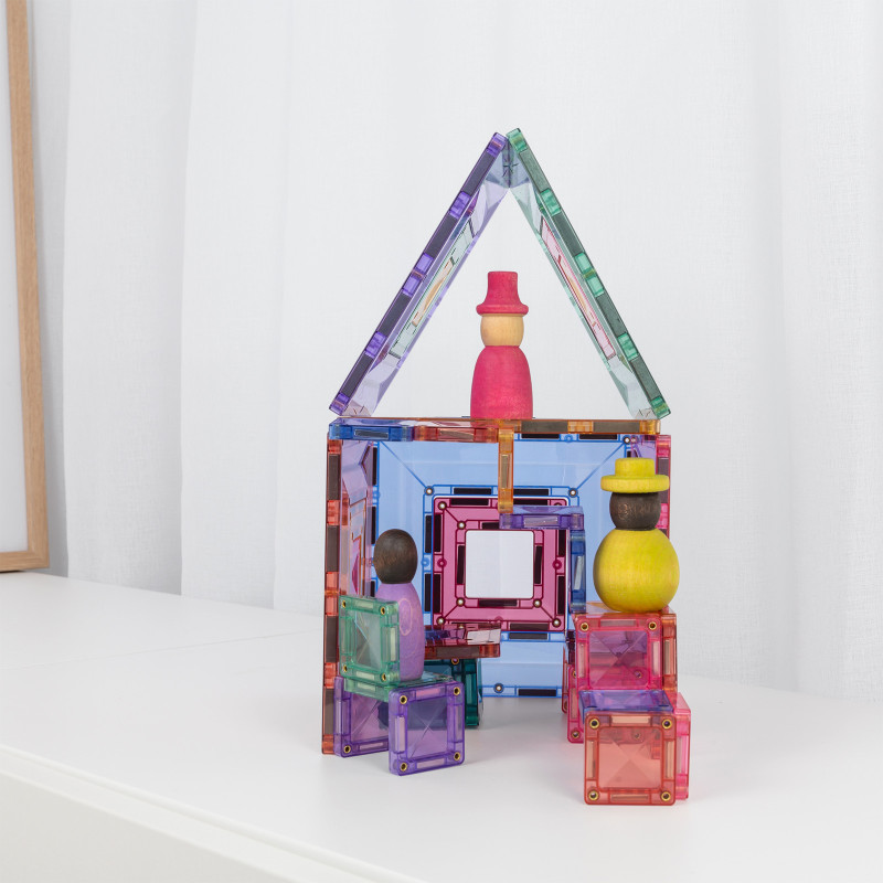 Klocki magnetyczne CONNETIX® Pastel Portal Pack – 48 elementów