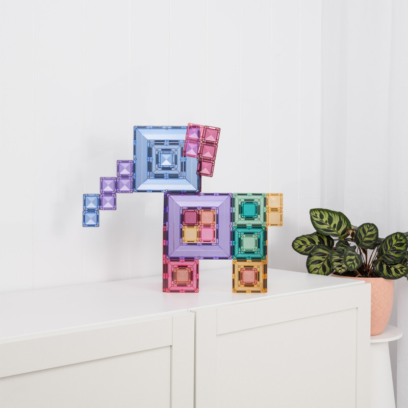 Klocki magnetyczne CONNETIX® Pastel Portal Pack – 48 elementów