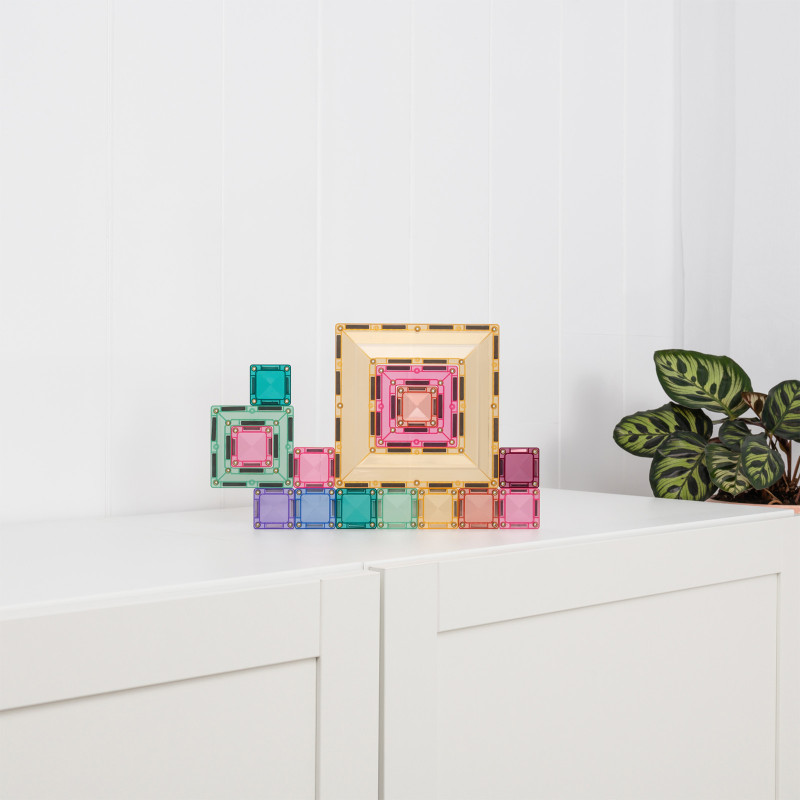 Klocki magnetyczne CONNETIX® Pastel Portal Pack – 48 elementów
