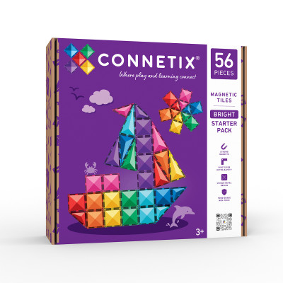 Klocki magnetyczne CONNETIX® Bright Starter Pack 56 elementów