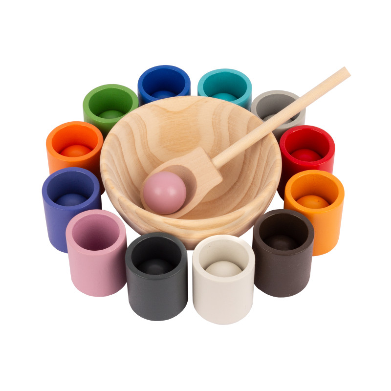 Kulki i kubeczki Montessori