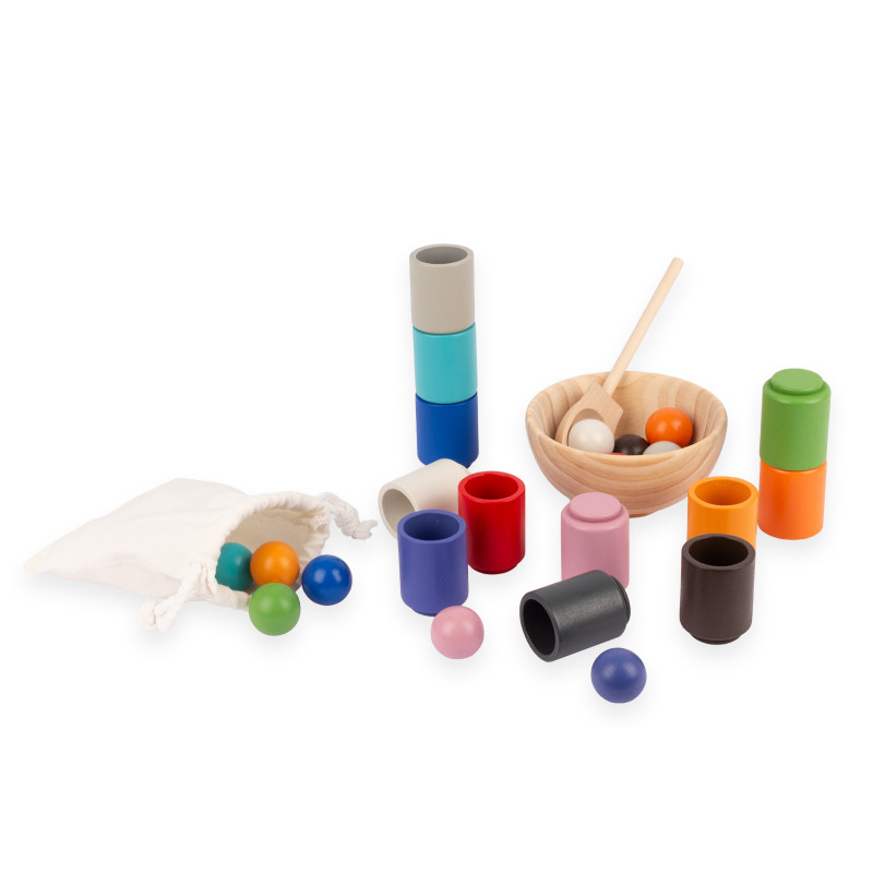 Kulki i kubeczki Montessori