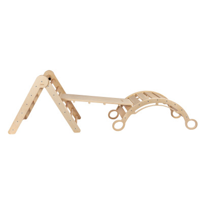 Zestaw wspinaczkowy Pikler ‚S‘ z bujakiem Montessori