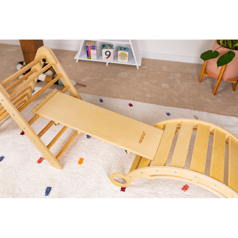 Zestaw wspinaczkowy Pikler ‚S‘ z bujakiem Montessori