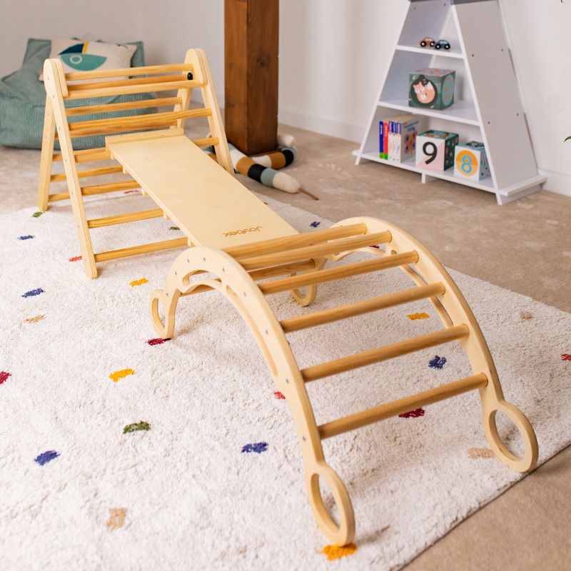 Zestaw wspinaczkowy Pikler ‚S‘ z łukiem wspinaczkowym – Joybex