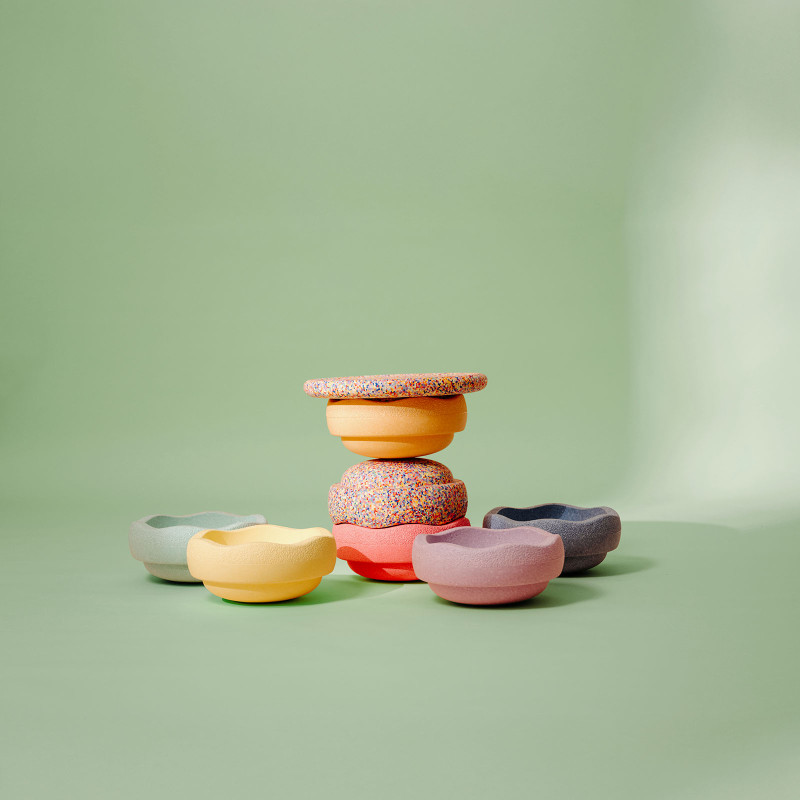 Stapelstein Original Complete Set Rainbow Pastel