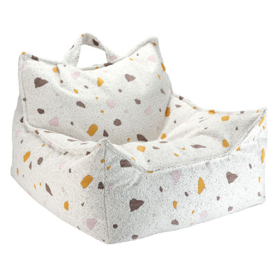 Fotelik dziecięcy – pufa Wigiwama® – Terrazzo Marble Beanbag Chair