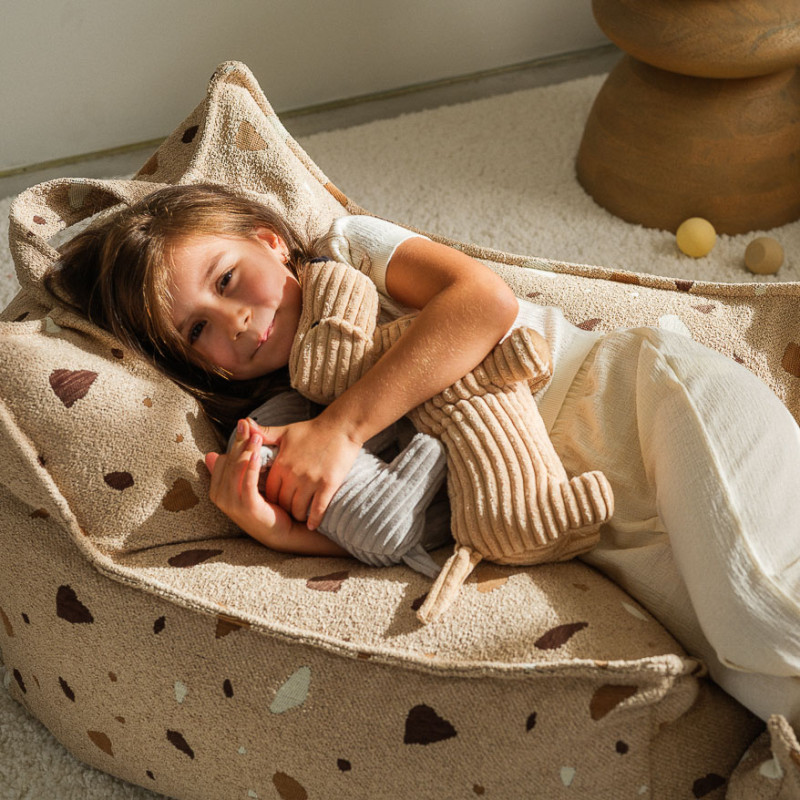 Fotelik dziecięcy – pufa Wigiwama® – Terrazzo Sand Beanbag Chair