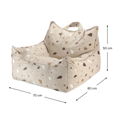Fotelik dziecięcy – pufa Wigiwama® – Terrazzo Sand Beanbag Chair