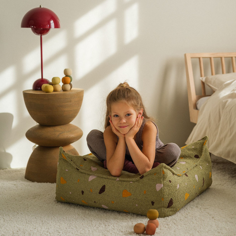 Fotelik dziecięcy – pufa Wigiwama® – Terrazzo Moss Beanbag Chair