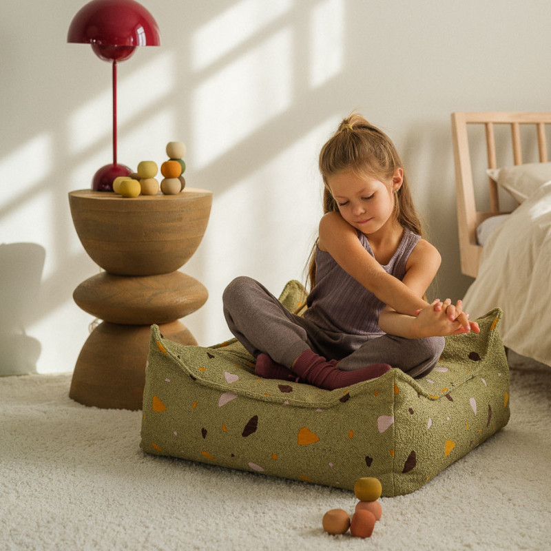 Fotelik dziecięcy – pufa Wigiwama® – Terrazzo Moss Beanbag Chair