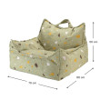 Fotelik dziecięcy – pufa Wigiwama® – Terrazzo Moss Beanbag Chair