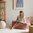 Fotel dziecięcy worek Wigiwama® – Guava Pink Beanbag Chair