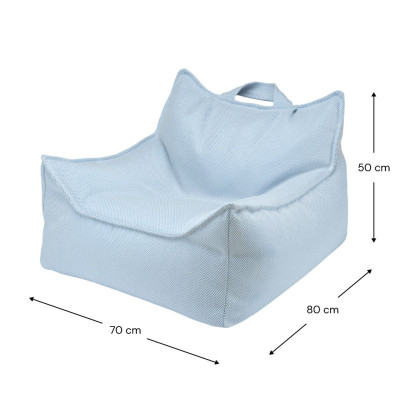 Fotel worek dla dzieci Wigiwama® – Azure Outdoor Beanbag Chair