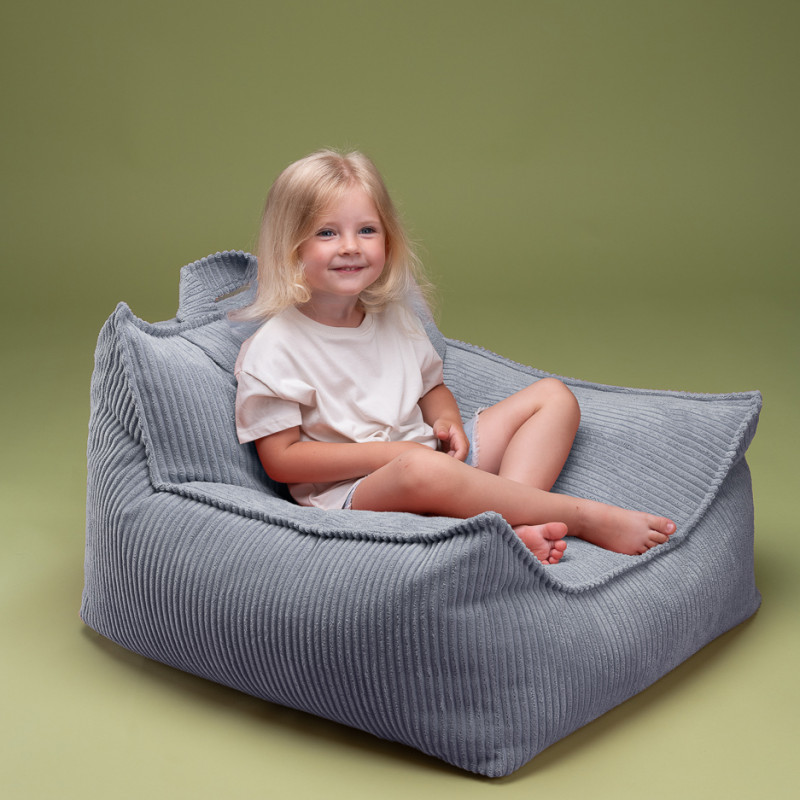 Fotel dziecięcy worek Wigiwama® – Blueberry Blue Beanbag Chair