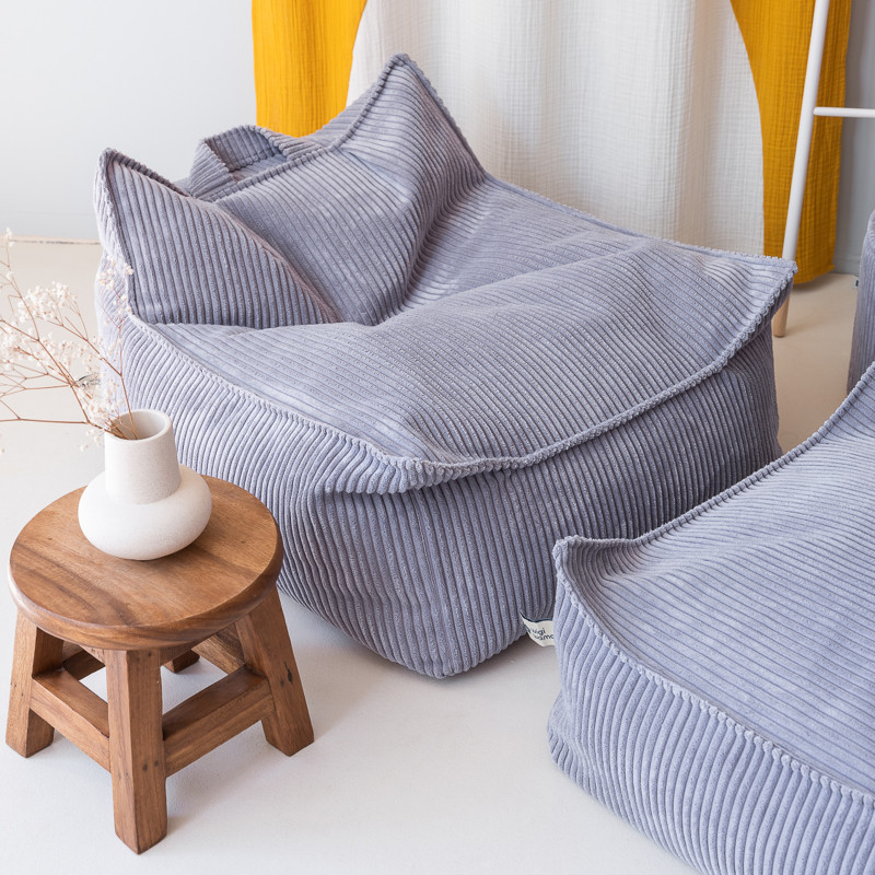 Fotel dziecięcy worek Wigiwama® – Blueberry Blue Beanbag Chair